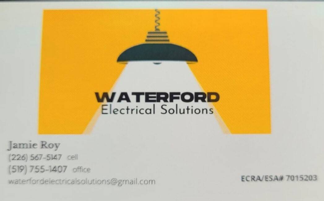 Waterford Electrical Solutions - Cell: 226 567 5147